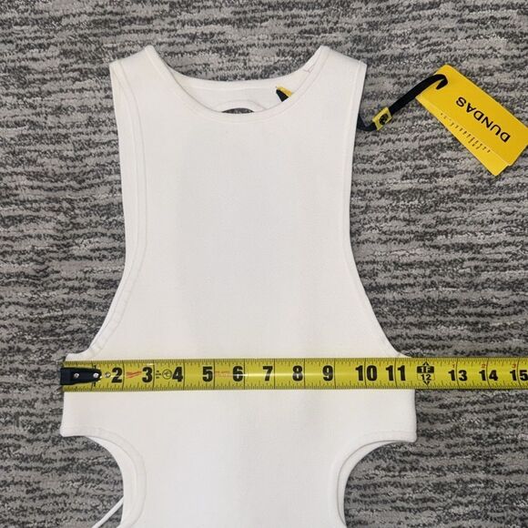 NWT DUNDAS Cut Out MIDI Dress White Knit Revolve Small - Picture 11 of 16